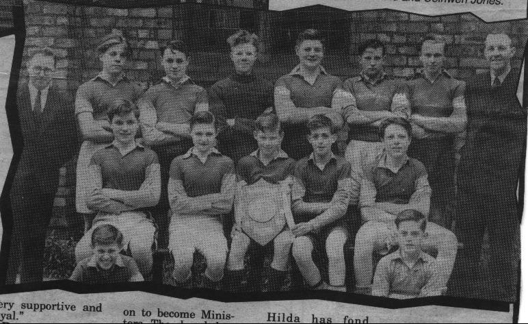 Church football team 1946-47 winners of sportman trophy