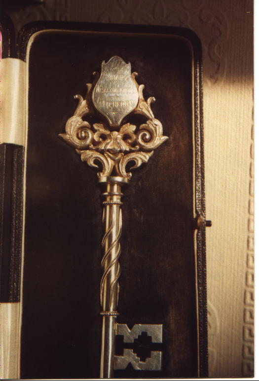 Silver Key Made 1910 Primary Weslyan School Latchford