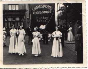 A photograph of walking day 1948