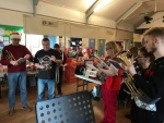 A great Warrington Brass Band welcoming to everyone as our doors open