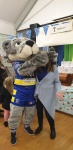 Wolfie says Hello to Rev Linda