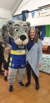 Wolfie says Hello to Rev Linda
