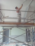 Ken decorating our Church Hall