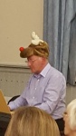 Cliff playing "Rudolf the red nose reindeer"